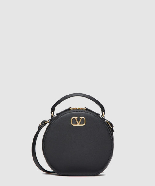 브이로고 시그니처 카프스킨 미니백