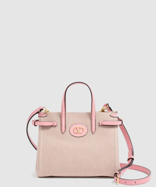 가라바니 앙티브 카룽 디테일 캔버스 스몰 쇼퍼백