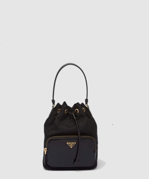 듀엣 리나일론 및 브러쉬드 버킷 백 1BH038