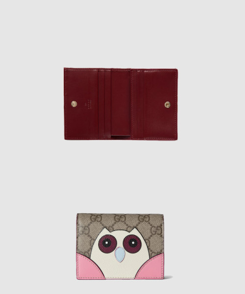 부엉이 디테일의 GG 미니 지갑 818767
