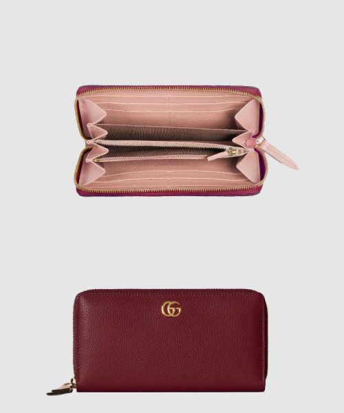 GG 마몽 장지갑 레더 456117