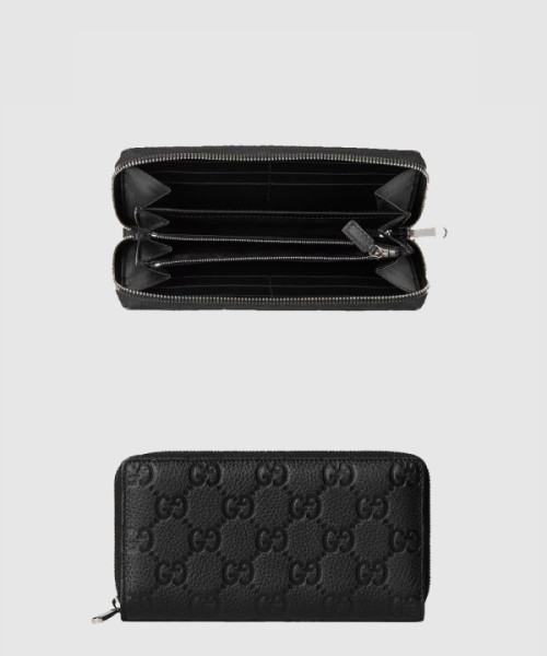 임프린트 집 어라운드 지갑 GG 가죽 835003
