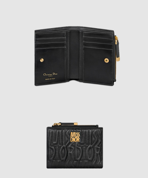 양가죽 퀼팅 지갑 S3602