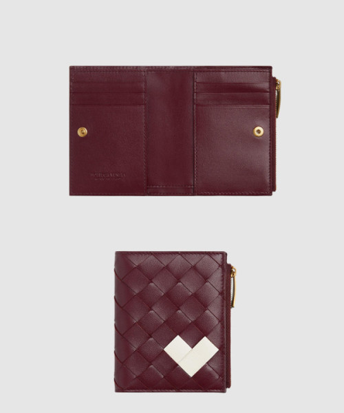 바이 폴드 인트레치아토 스몰 지퍼 지갑 742330