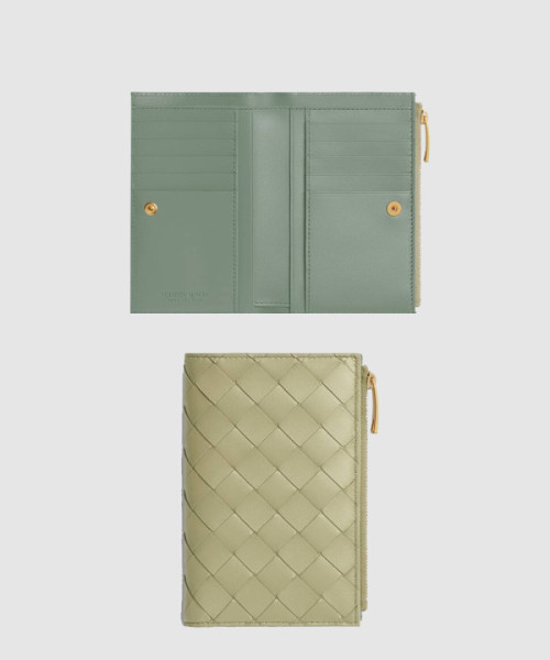 중형 인트레치아토 양면 지갑 749940