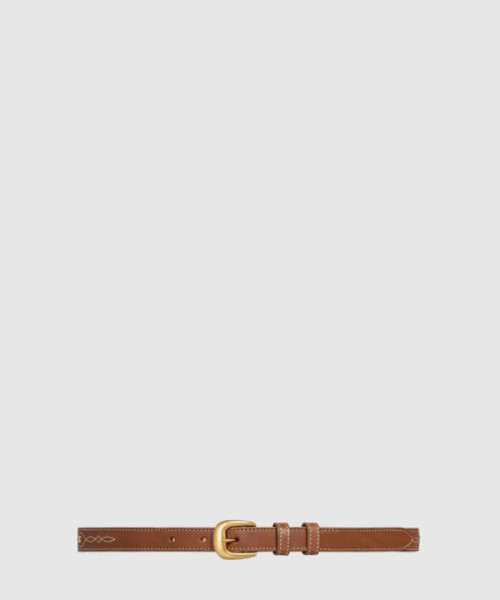 빈티지 카프스킨 자수 웨스턴 벨트 45BBO3