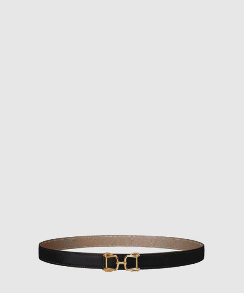 아라베스크 벨트 버클 리버서블 가죽 스트랩